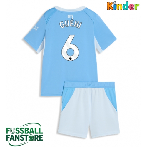 Manchester City Marc Guehi #6 Replik Heimtrikot Kinder 2026-27 Kurzarm (+ Kurze Hosen)